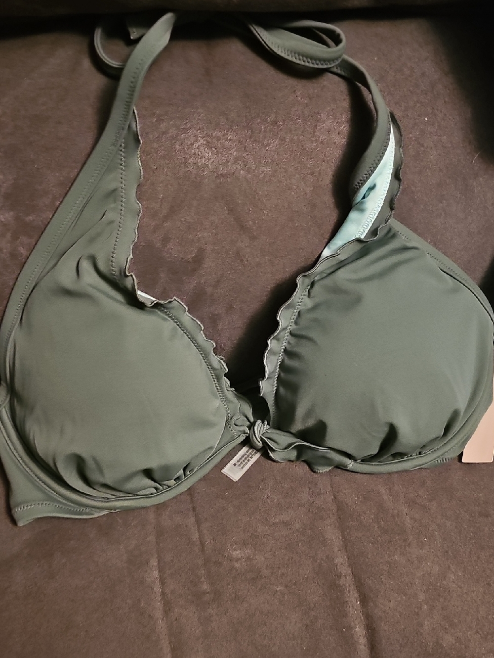Victoria's Secret Teal Green Bikini Top